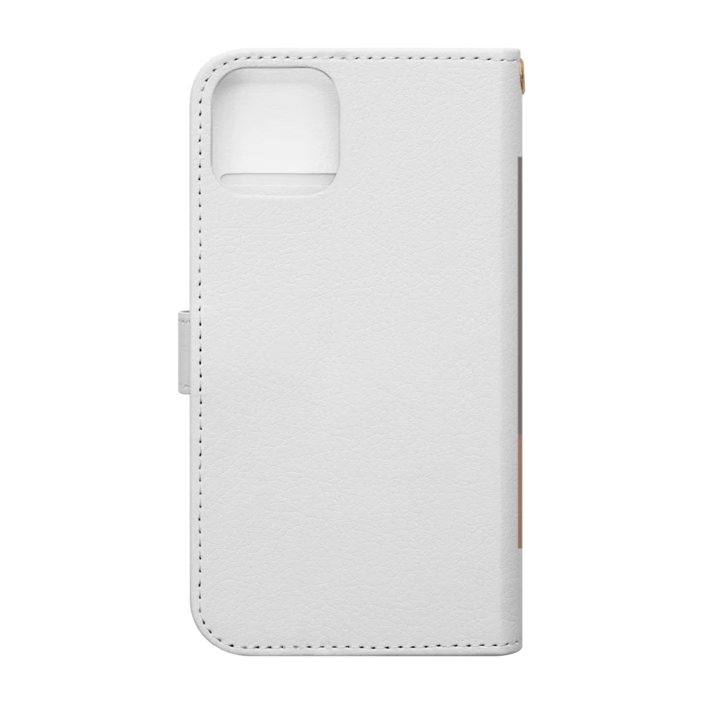 mofu mofu309の食パンポポロ　マドリード　板橋　AJ Book-Style Smartphone Case :back