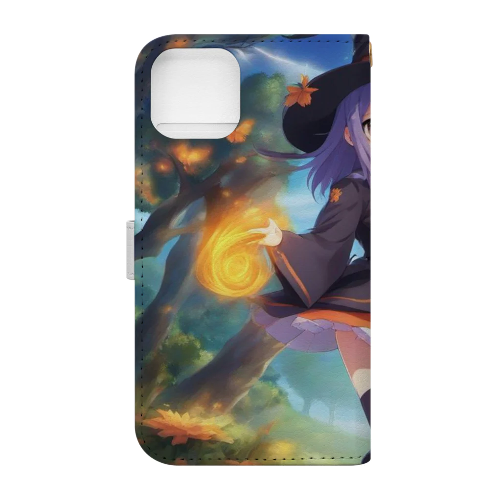 Enigma_Whispererの見習い魔女っ娘 Book-Style Smartphone Case :back