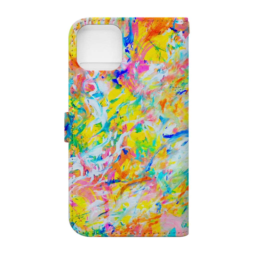 color me color worldのirodori Book-Style Smartphone Case :back