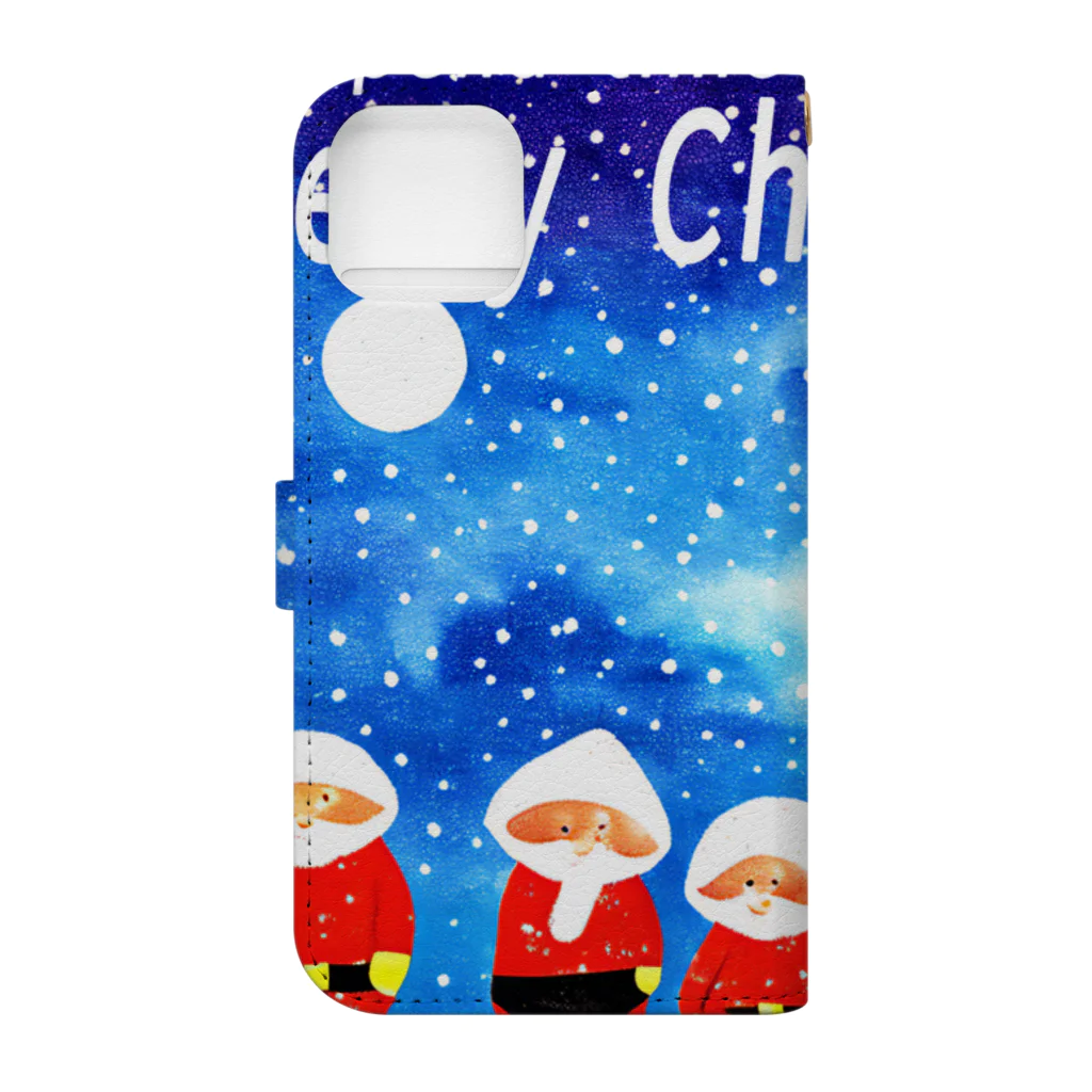 HirockDesignJapanの大切な人と過ごすクリスマス　spend christmas with you Book-Style Smartphone Case :back