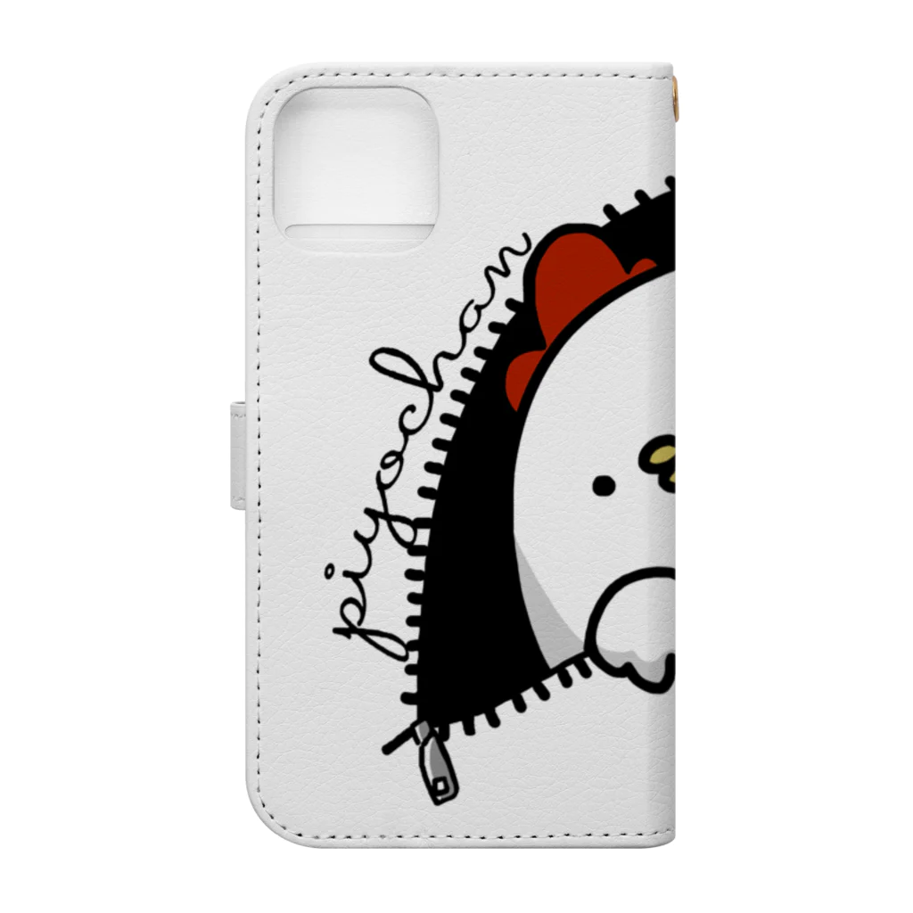 栗山コリーのぴよちゃんどこどこ？ Book-Style Smartphone Case :back