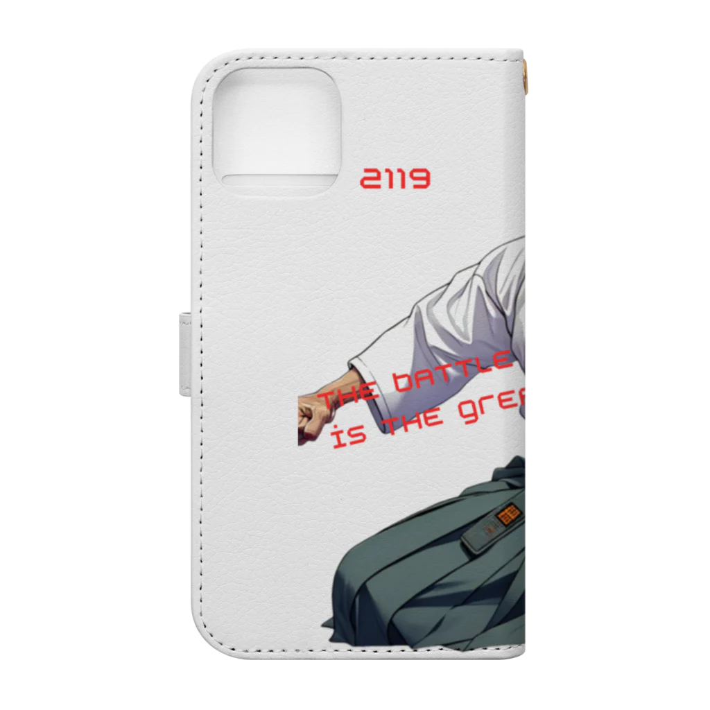 mahiroxの合気道の達人 Book-Style Smartphone Case :back