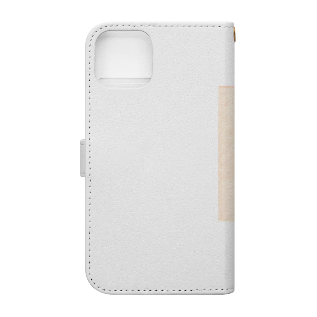 ひとやすみ　らいふのおもしろハムスター Book-Style Smartphone Case :back