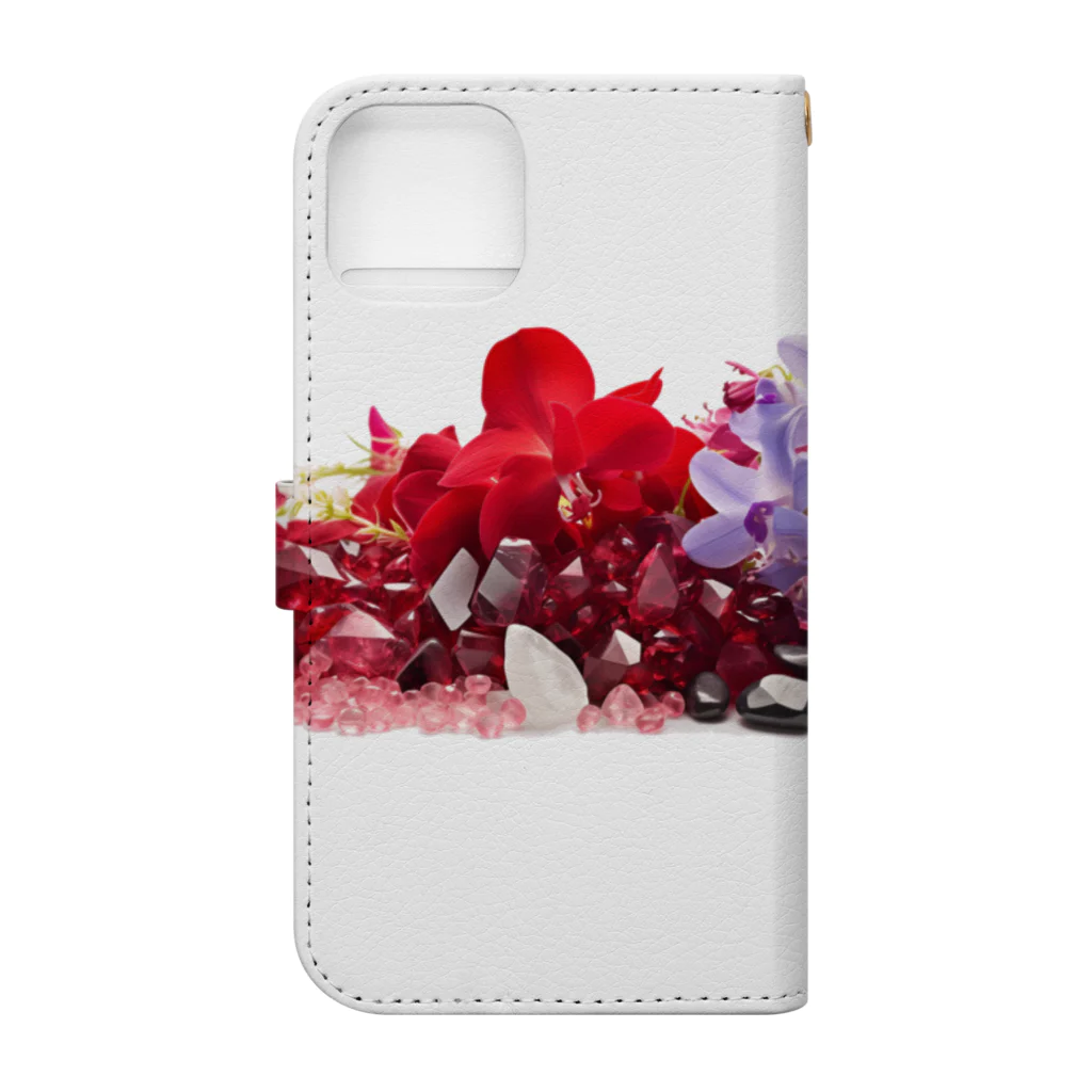 Lunatic-the-Jokersの[7月]July-Ruby&Larkspur Book-Style Smartphone Case :back