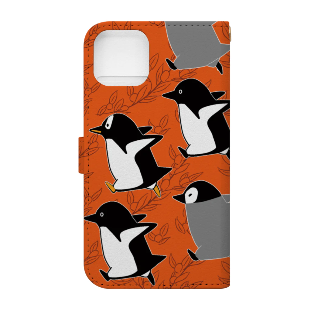 PGcafe-ペンギンカフェ-の手帳型ケースぺんぎん Book-Style Smartphone Case :back