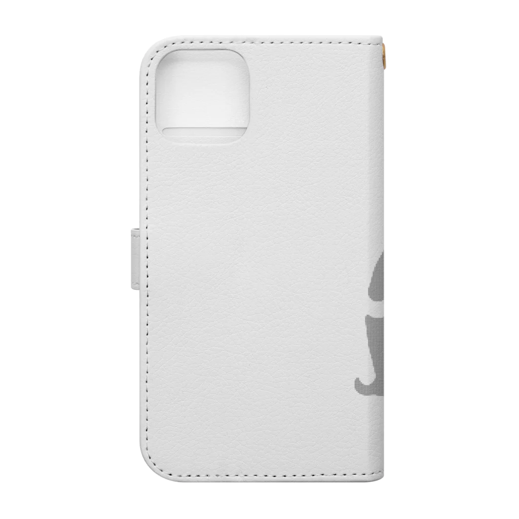 ツバメ堂の中南米風のクマ Book-Style Smartphone Case :back