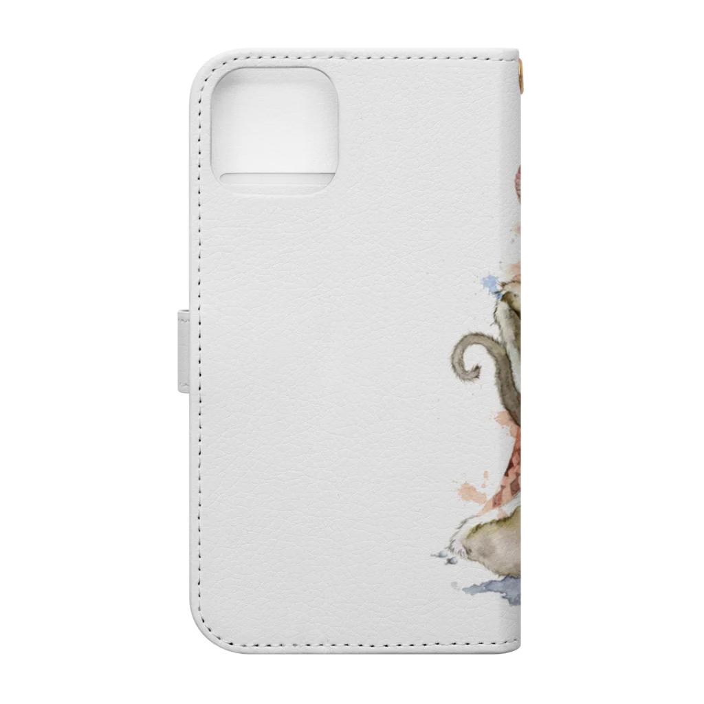 スーパーファンタジー絵描き　松野和貴の猫の王 Book-Style Smartphone Case :back