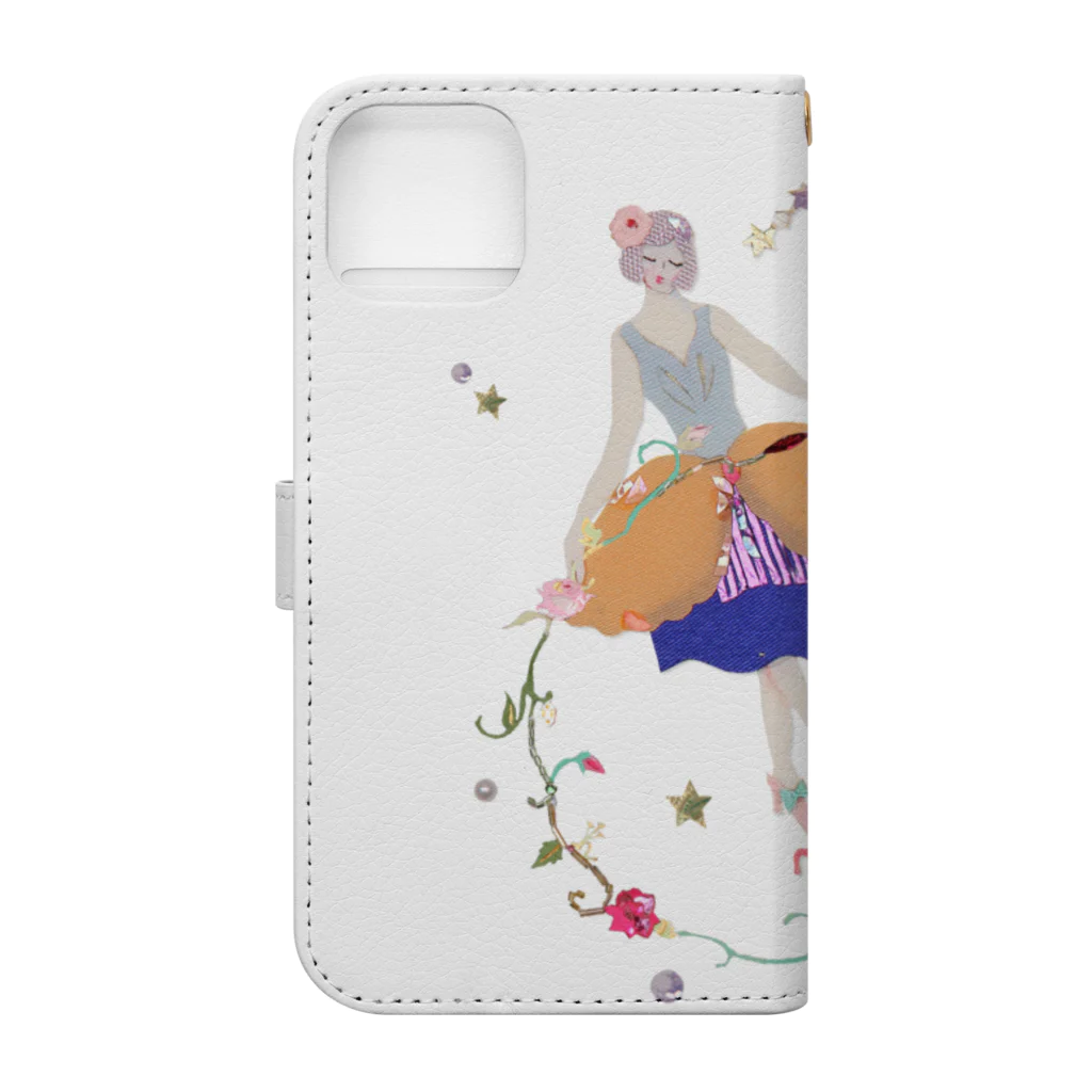 YOKO HASEGAWA　の12星座おとめ座　 Book-Style Smartphone Case :back