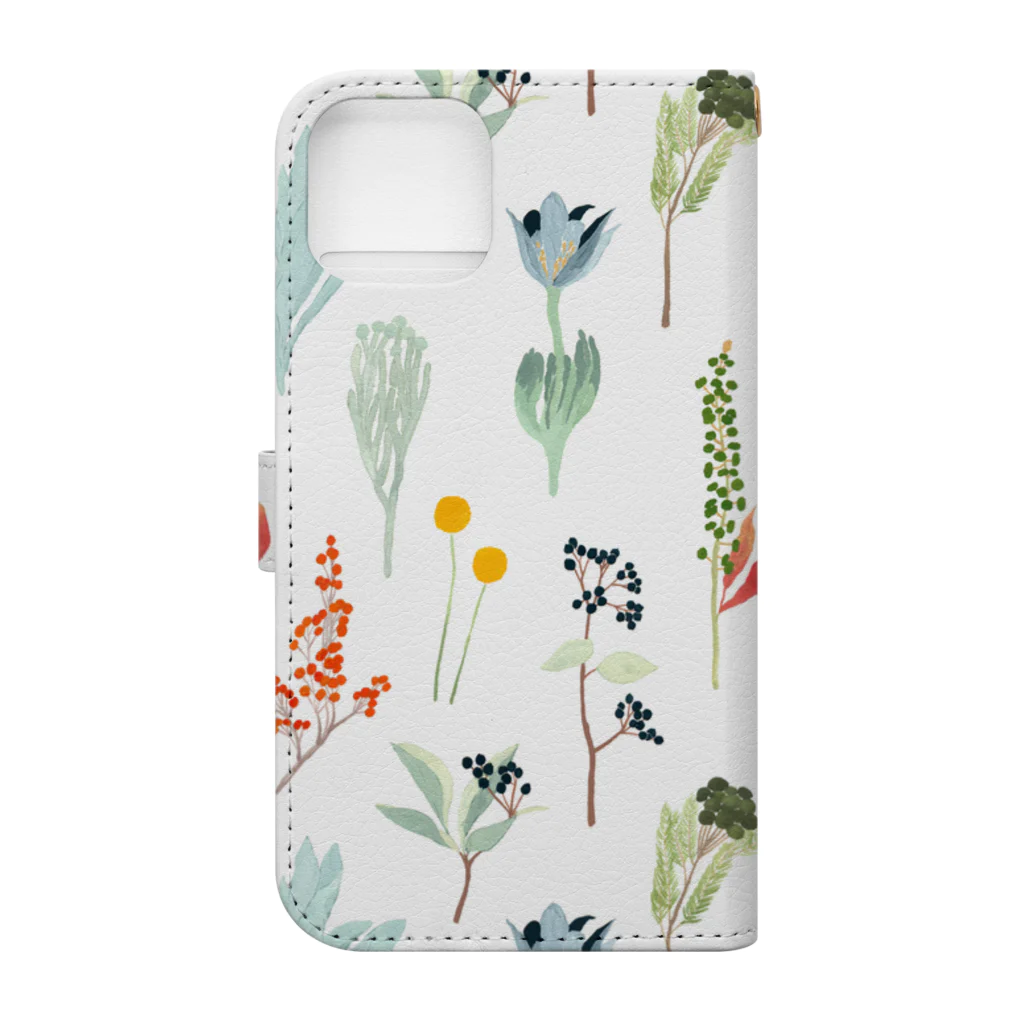 KAYO AOYAMAのlife with plants Book-Style Smartphone Case :back