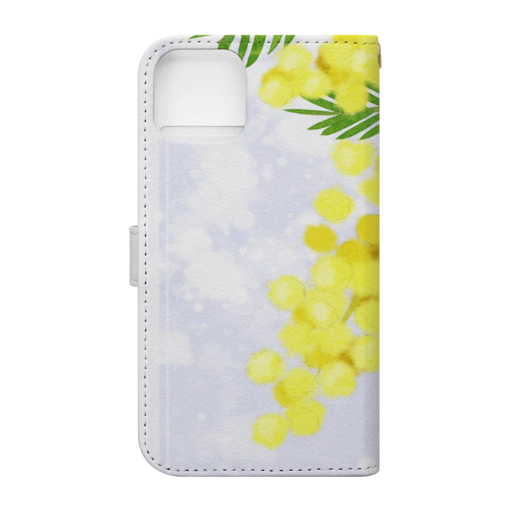 Sora Hana〜空花〜のミモザ Book-Style Smartphone Case :back