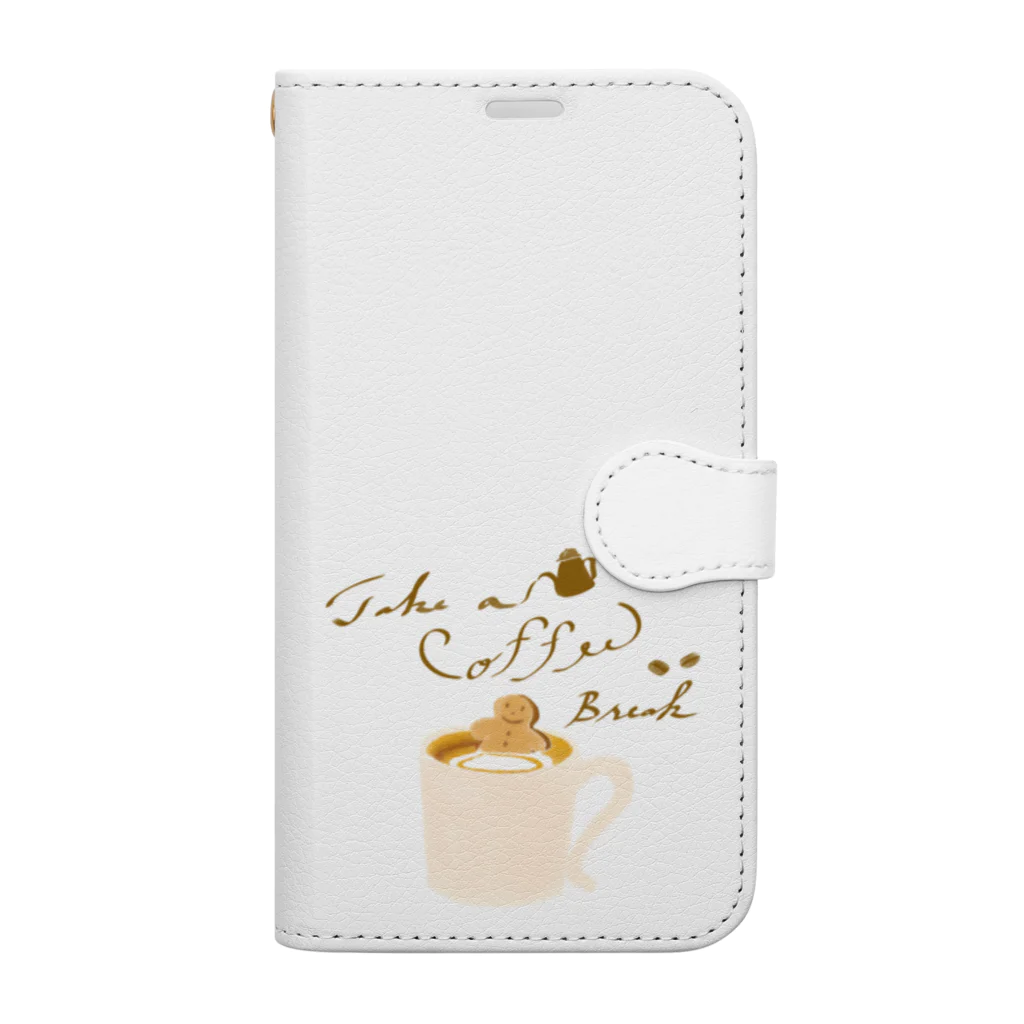 kiki25のcoffee time （コーヒータイム） Book-Style Smartphone Case