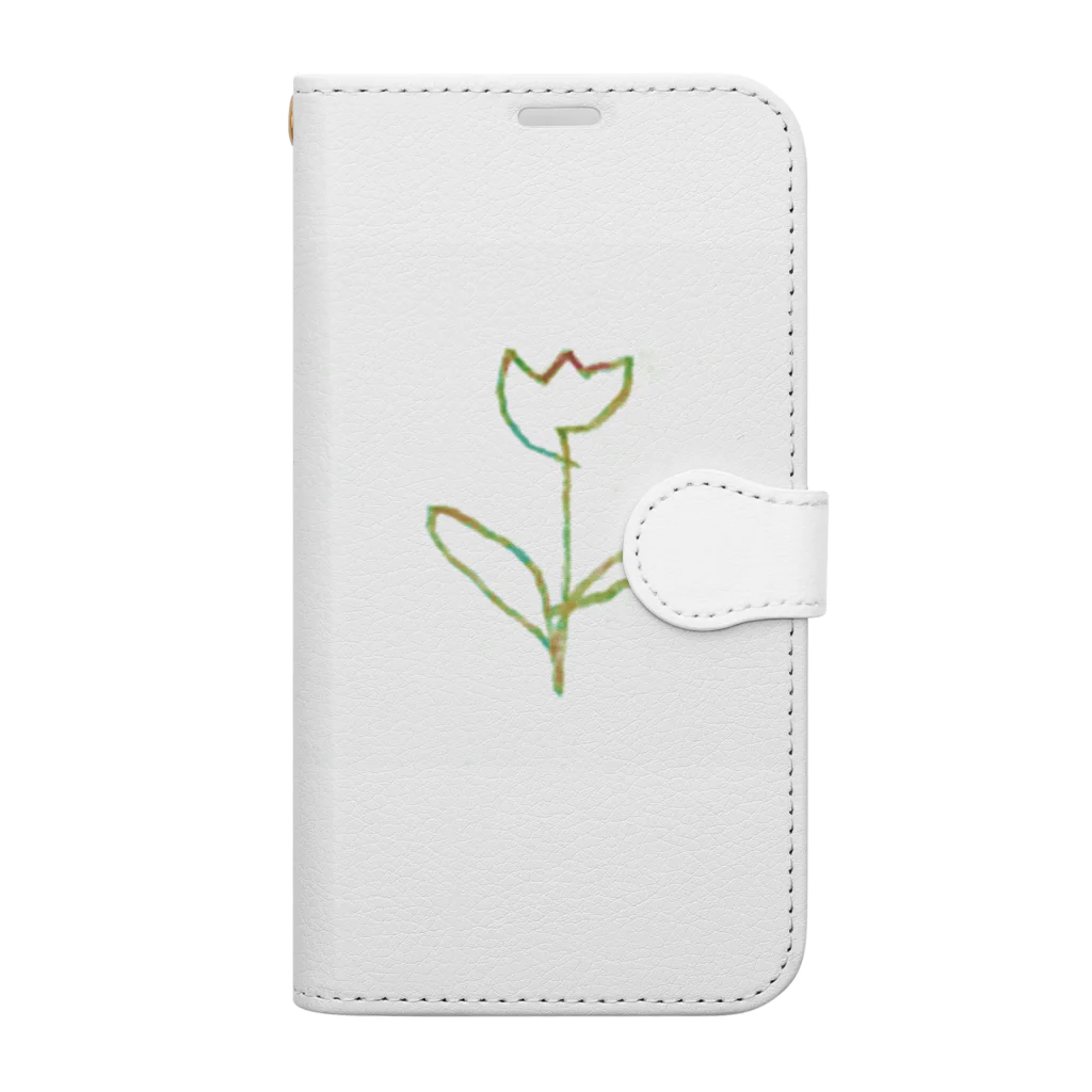 rilybiiの虹色 Tulip Book-Style Smartphone Case