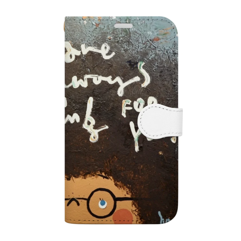 らくがき屋gamiのcolor fragmentくせ毛ちゃん次女 Book-Style Smartphone Case