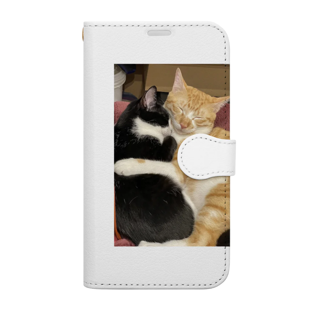 suzuneko_23のいつも一緒💖🐈🐈‍⬛ Book-Style Smartphone Case