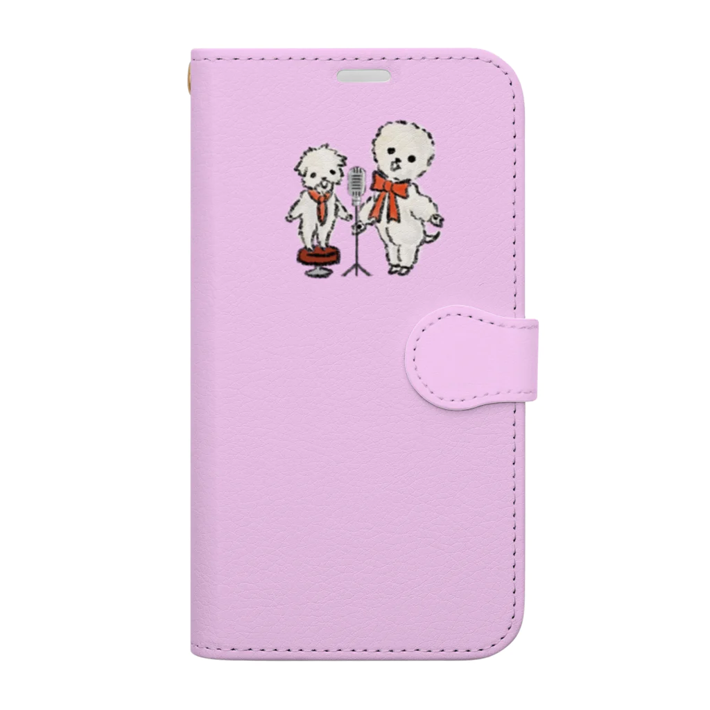 MukiyoのTrio of three dogs Book-Style Smartphone Case