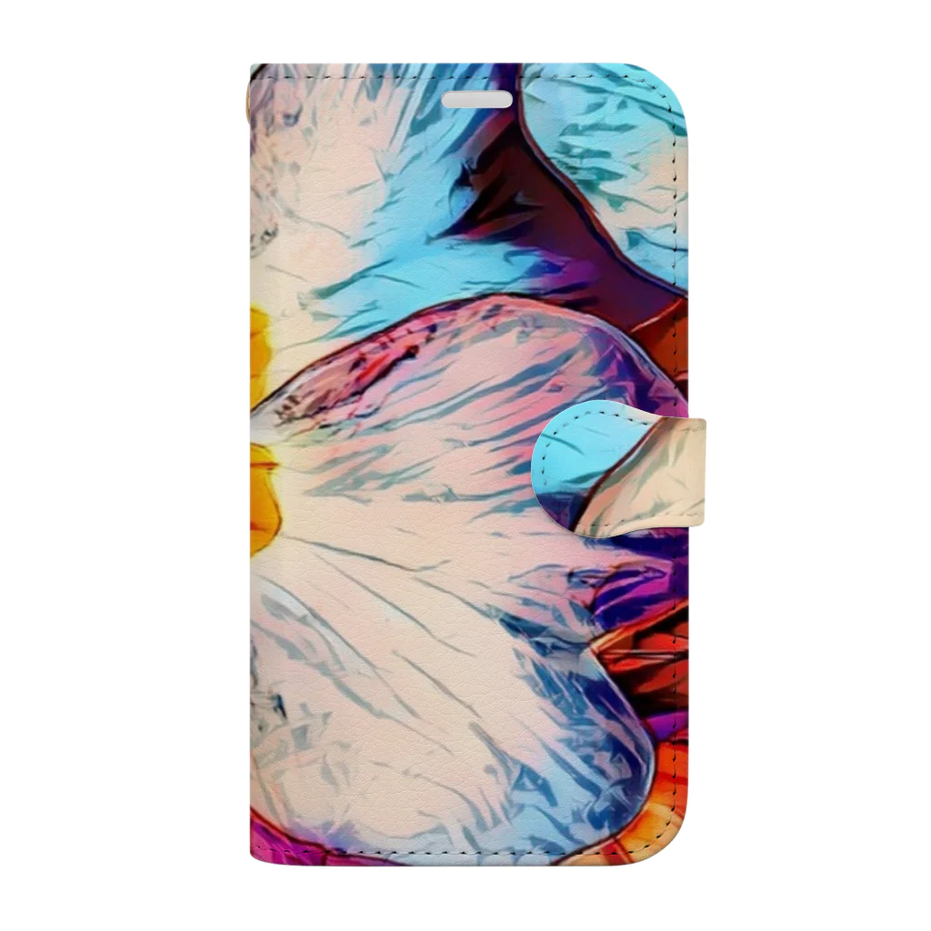 Anna’s galleryのFunky Flower Book-Style Smartphone Case