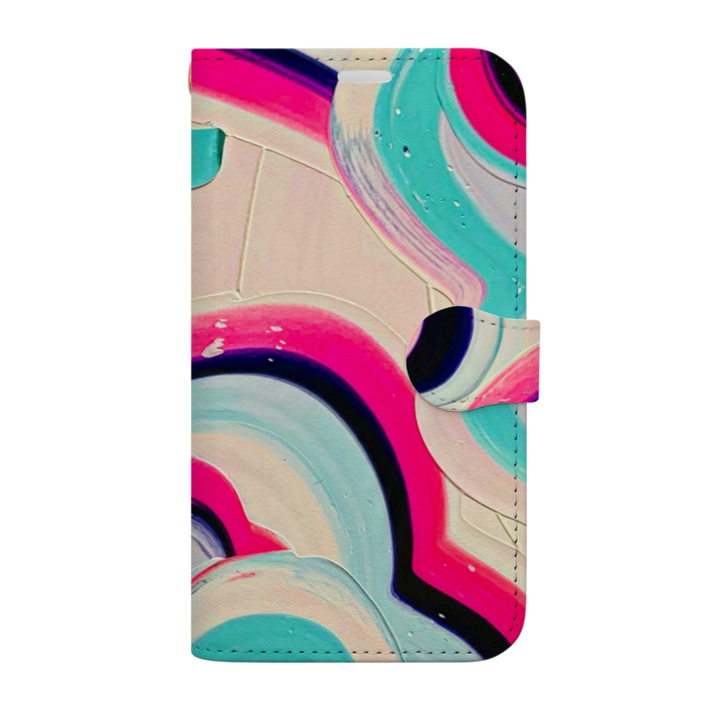 キャンディ・ケイン / Yoshiki house 岡村芳樹 ( sashimimoyashi )の手帳型スマホケース通販 ∞ SUZURI（スズリ）