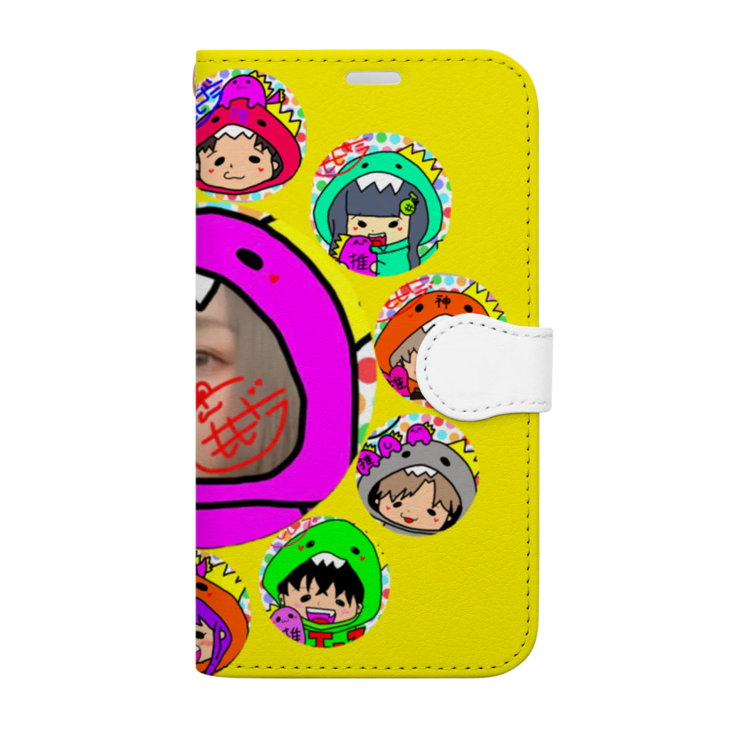 ももドラちゃんのドラファミリー①数量限定🌟 Book-Style Smartphone Case