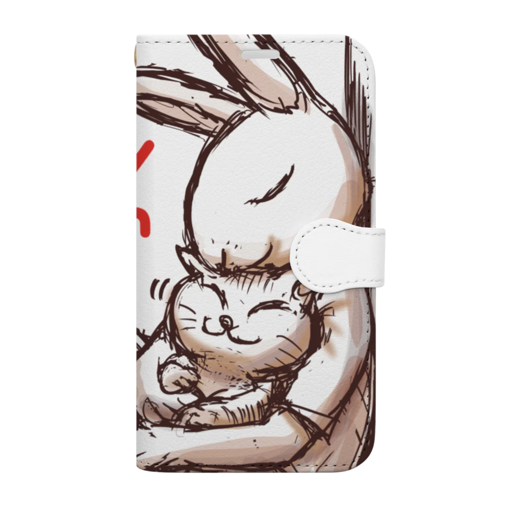 BeachBunnyのうさぎとねこ　Stay With Me Book-Style Smartphone Case