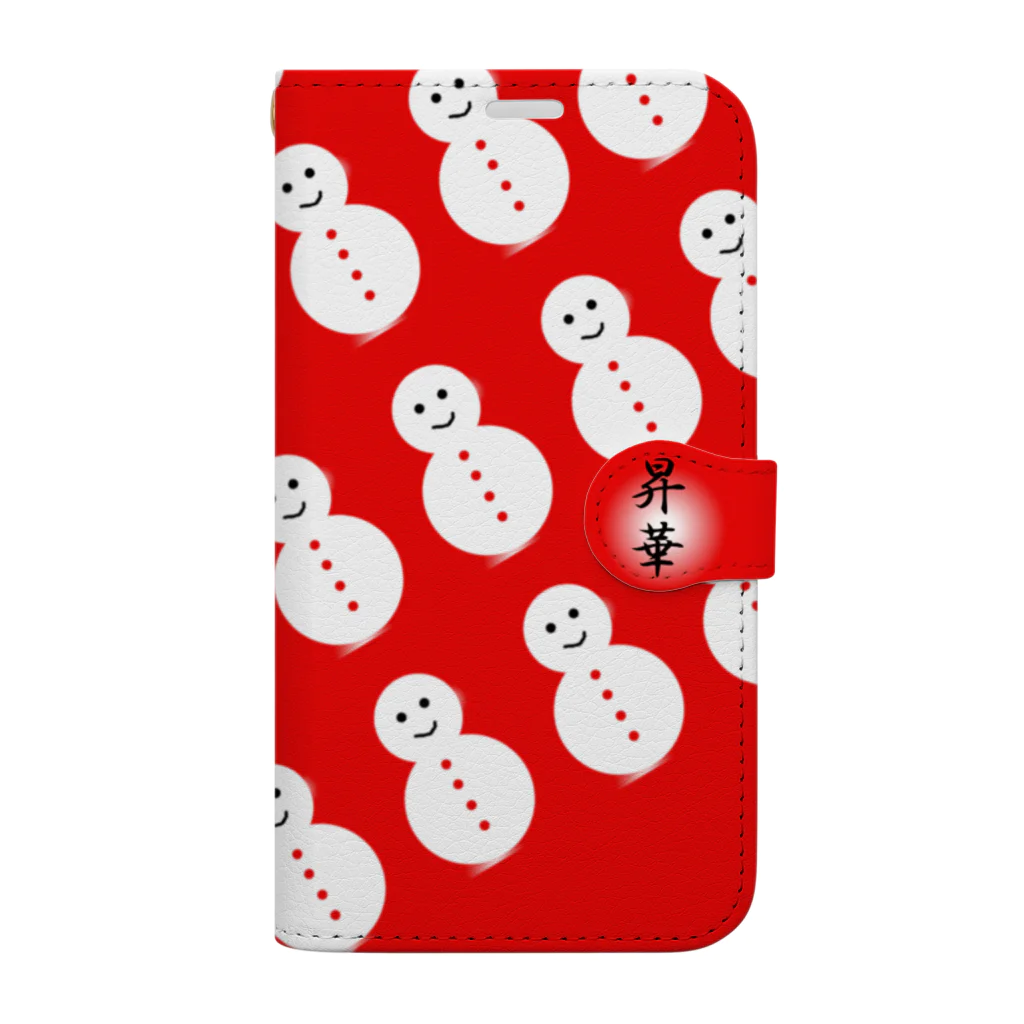 G-HERRINGの昇華　雪ダルマ Book-Style Smartphone Case