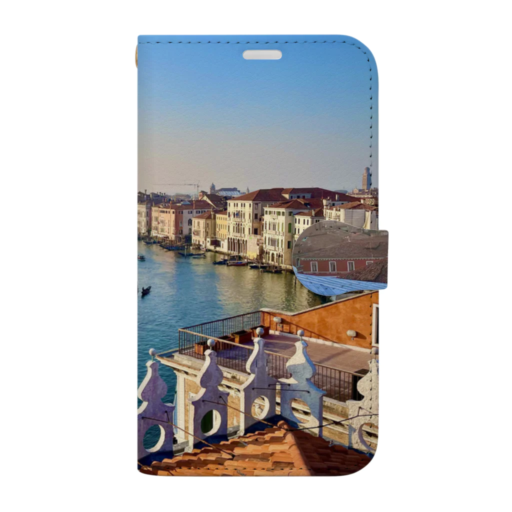 GrapeのRicordi a Venezia Book-Style Smartphone Case