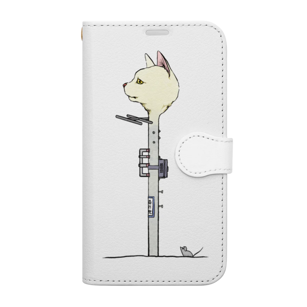 mickopyの電柱ねこ Book-Style Smartphone Case