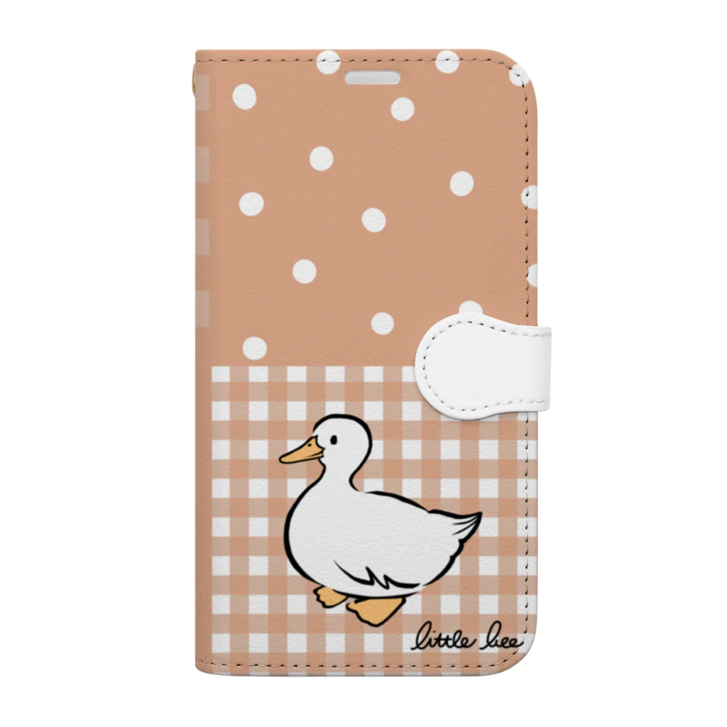 little bee リトルビーのタオル サーモタンブラー あひる アヒル duck 絵本 手帳型スマホケース