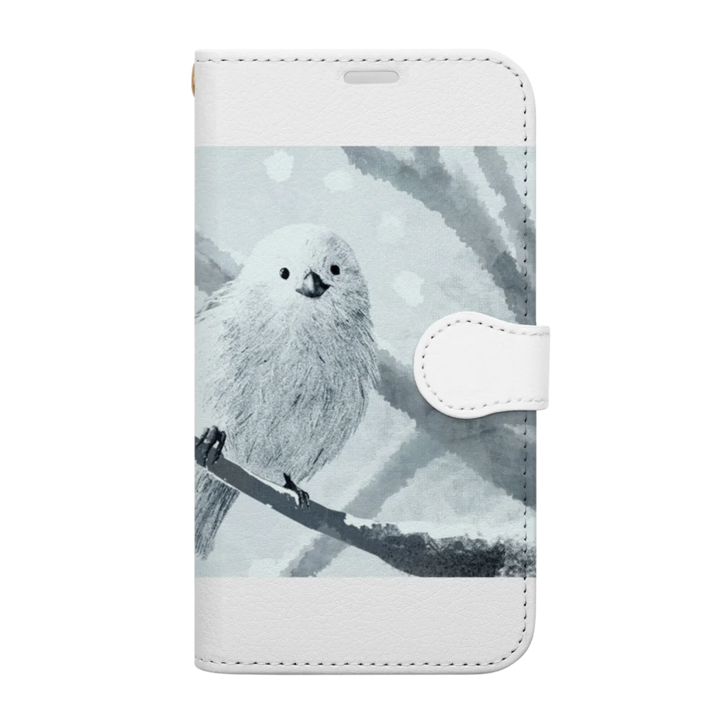 翡翠アキラの雪の天使 Book-Style Smartphone Case