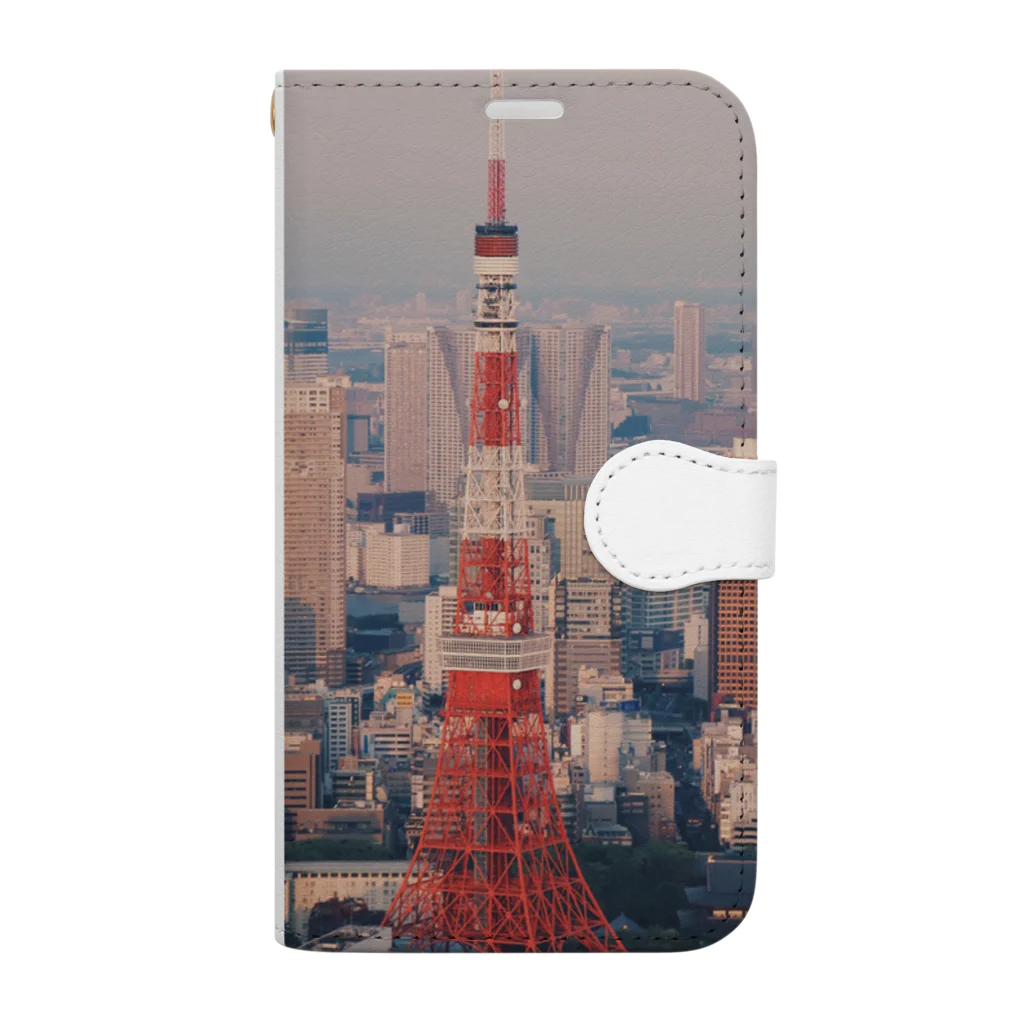 jpsat313の東京タワー Book-Style Smartphone Case