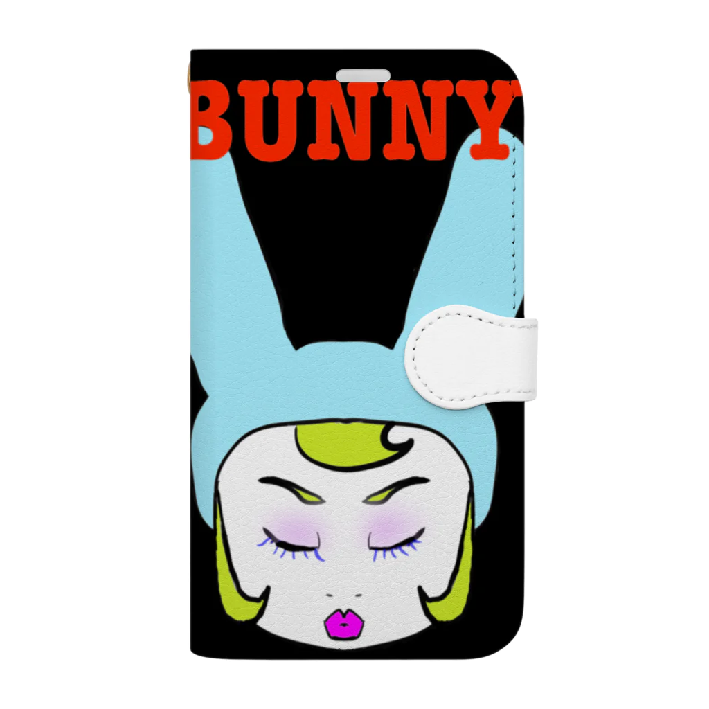 mamo〜のBunny girl Book-Style Smartphone Case