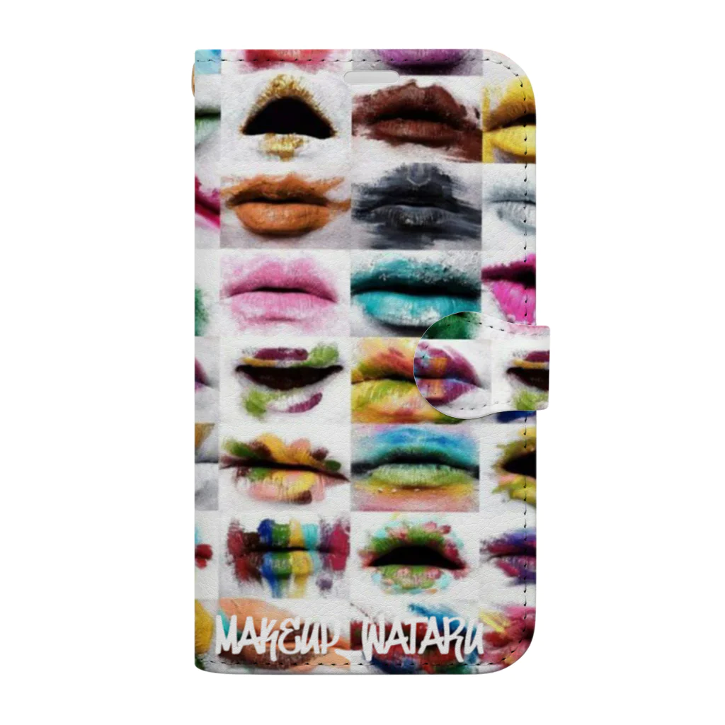 Makeup WataruのLips Book-Style Smartphone Case