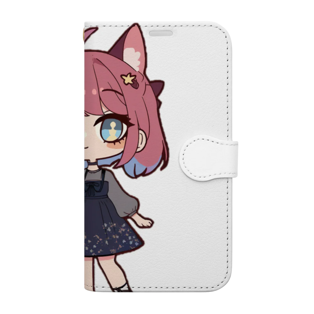 ORANGE_Vliverのおしゃれみかん Book-Style Smartphone Case