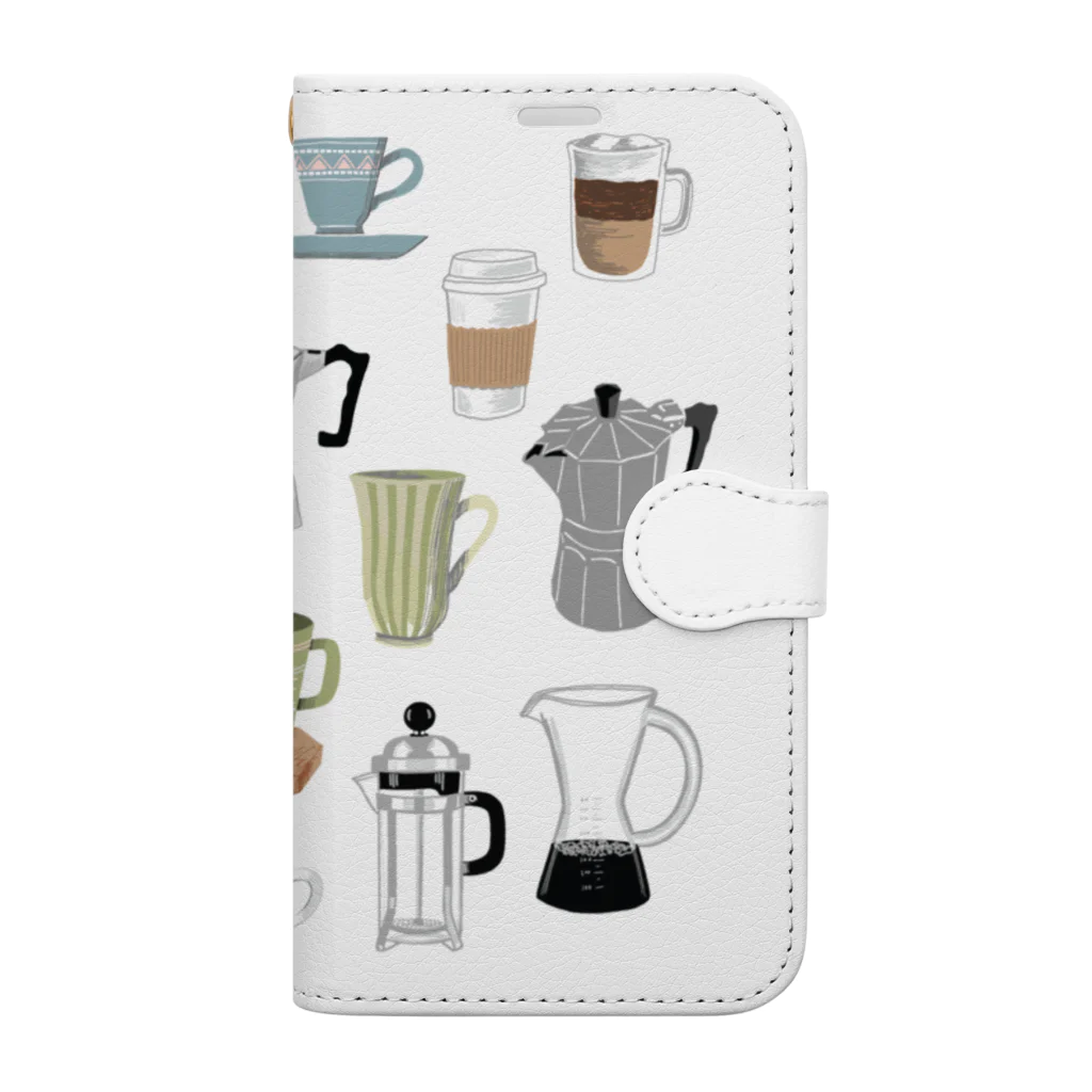 calejのコーヒーミックス Book-Style Smartphone Case