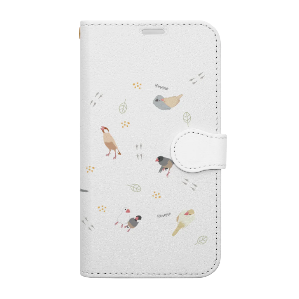 雛乃の文鳥グッズ屋さんの文鳥たちクリア Book-Style Smartphone Case