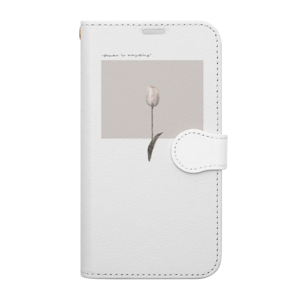 rilybiiのSAKURA milk tea* chocolate Book-Style Smartphone Case