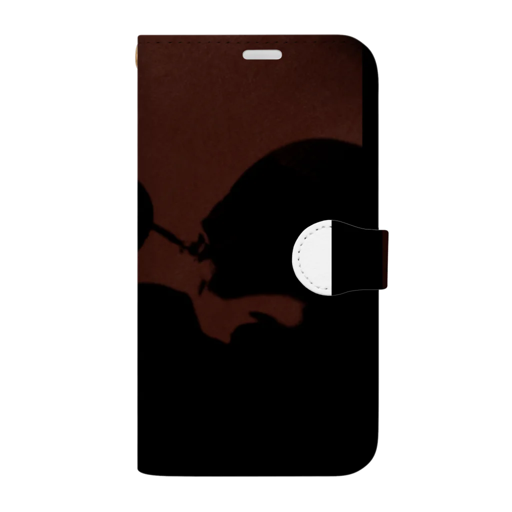 Japanolofi_RecordsのJapanolofi Records 9th Release mahogany tone Goods Book-Style Smartphone Case