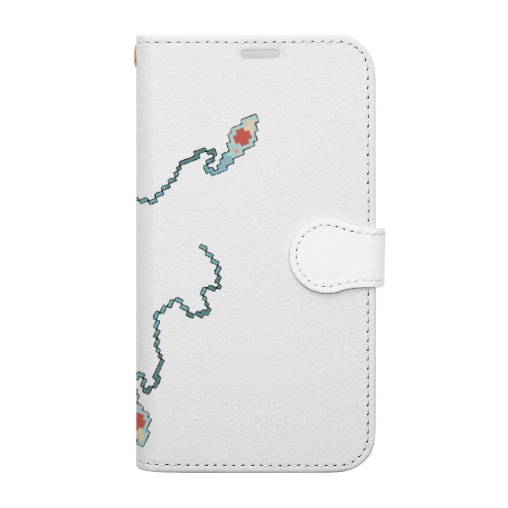 東 司のドットミクロ競争者 Book-Style Smartphone Case