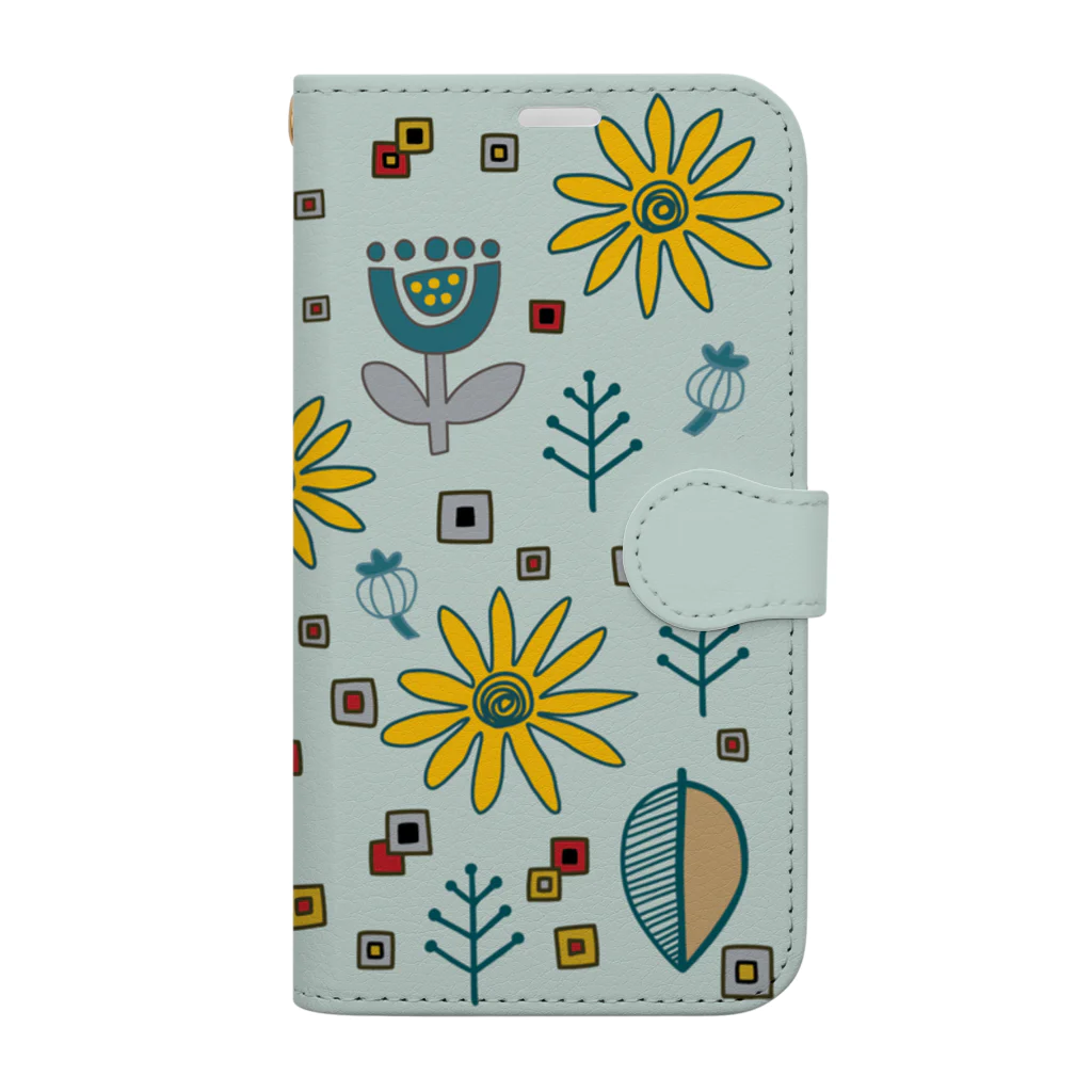 Wonder Bird Forestのイーリス_TYPE-A_手帳型スマホケース Book-Style Smartphone Case