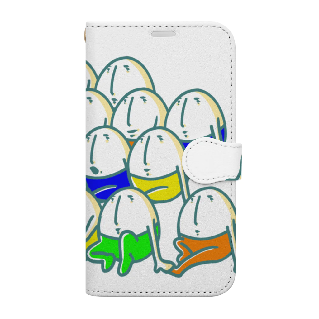 S@moffのぱんすてぃ・だんぷてぃ(増殖おすわり) Book-Style Smartphone Case