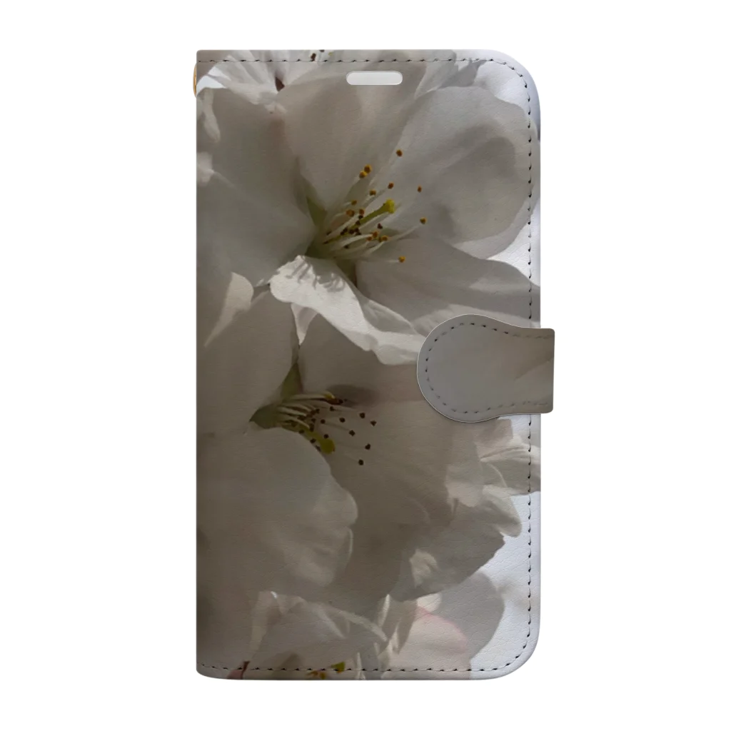 soluckyの桜　 手帳型スマホケース