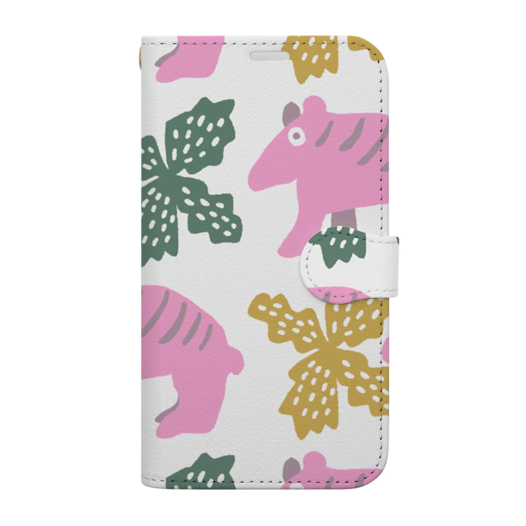 ヤマナカトモコのTapirs  Book-Style Smartphone Case