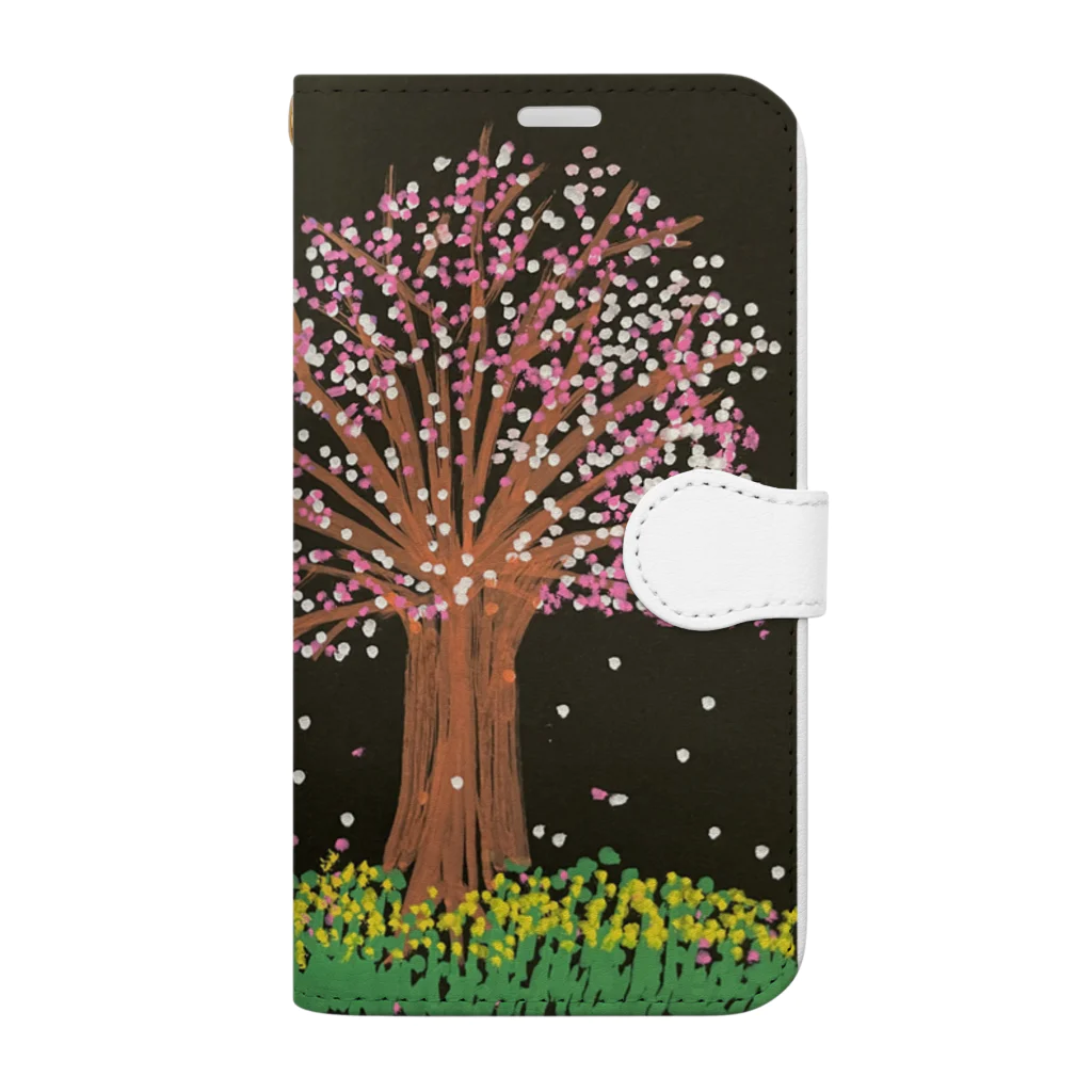 ちくわ村の桜 Book-Style Smartphone Case