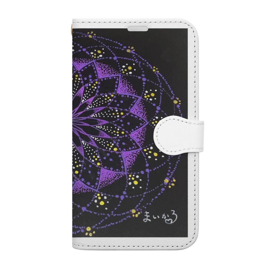 まいかる🔮 何かをチャレンジするときの開運アドバイザーの開運マンダラ(トーラス) Book-Style Smartphone Case