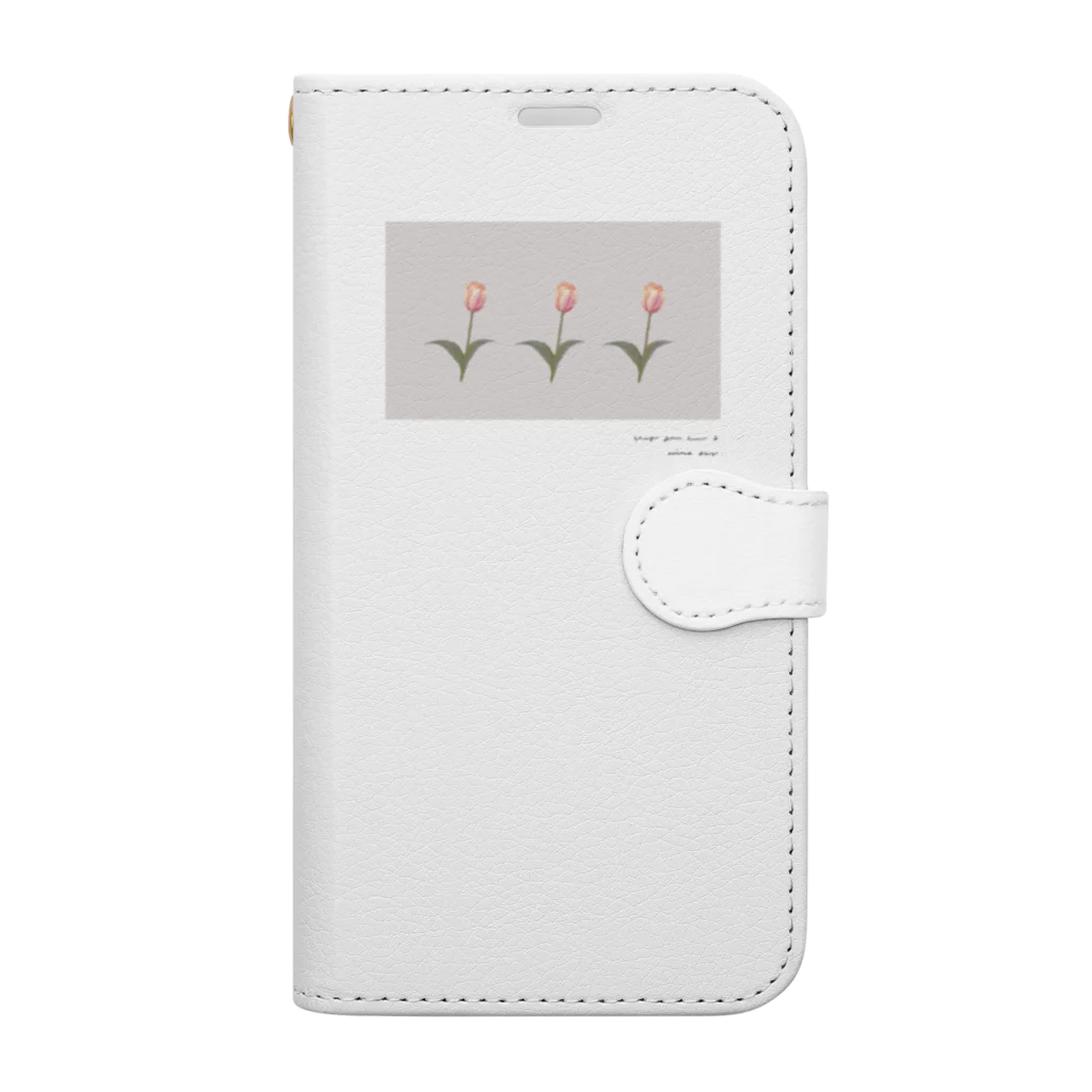 rilybiiのSakura Milk Tea , Skura Momo three Tulip . Book-Style Smartphone Case