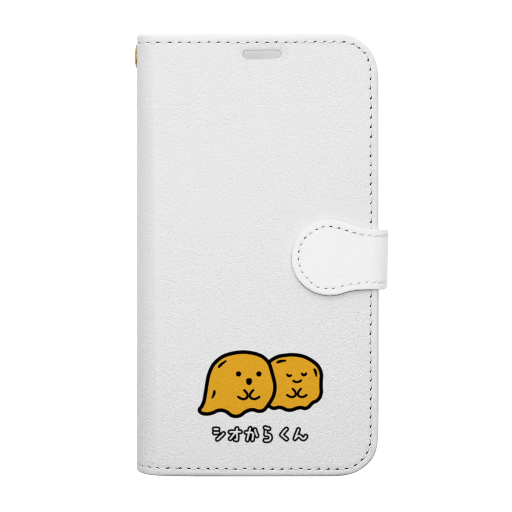 SS SHOP 【SOVL GOODS】のシオからくん 手帳型スマホケース