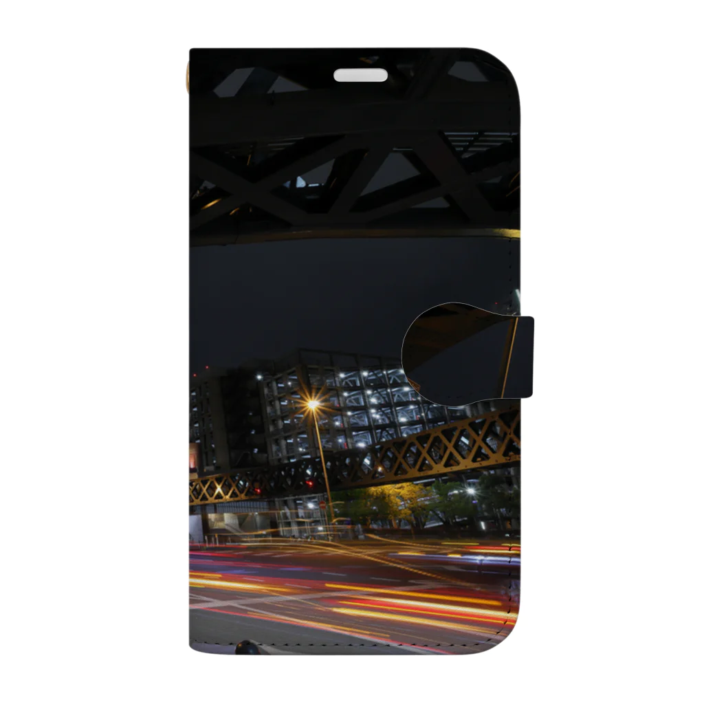 nokkccaの光跡 - Junction Light trail - Book-Style Smartphone Case