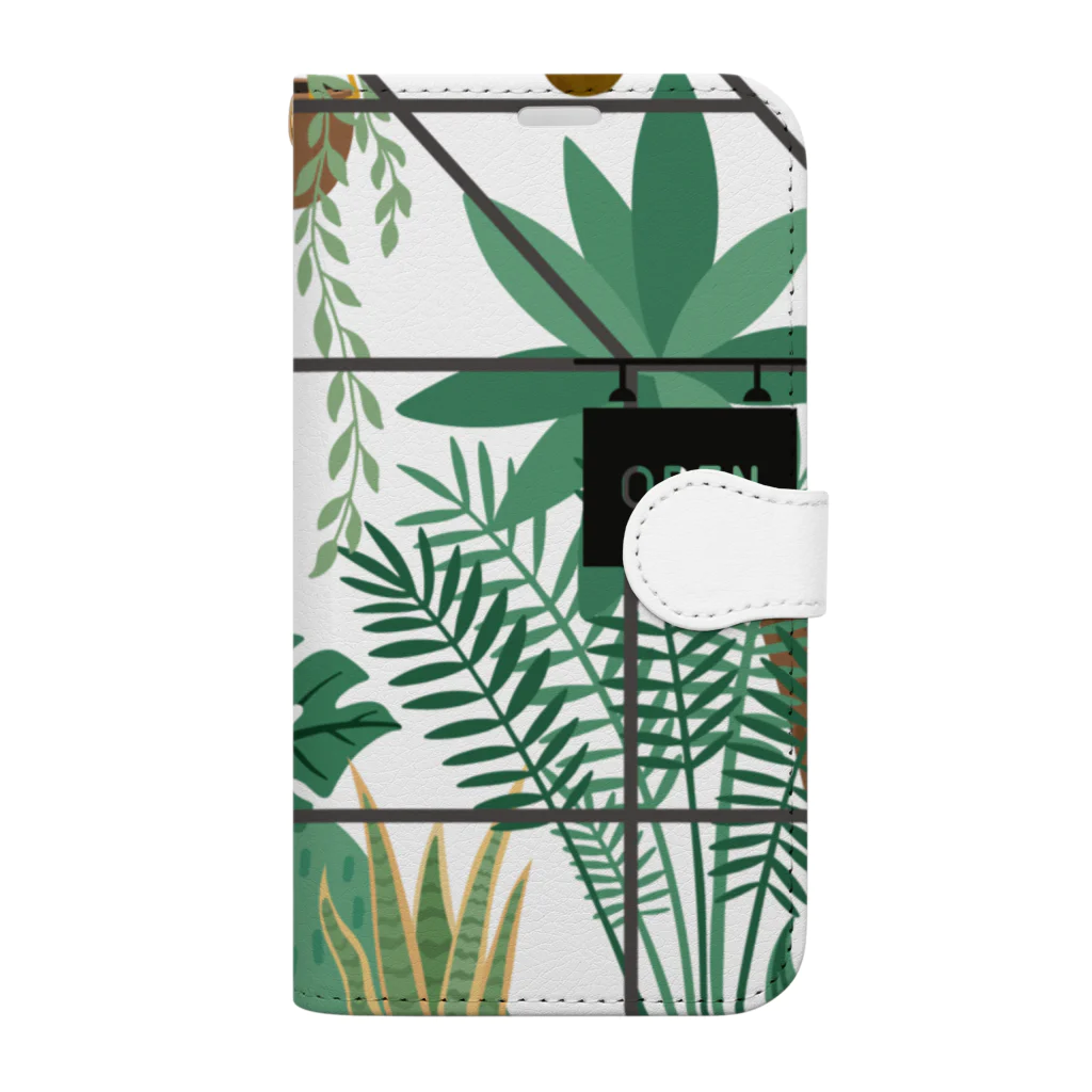 ちゃんごんのおうちの南国の観葉植物店 Book-Style Smartphone Case