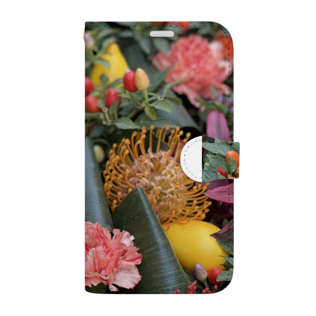 sunshine placeのflower  Book-Style Smartphone Case