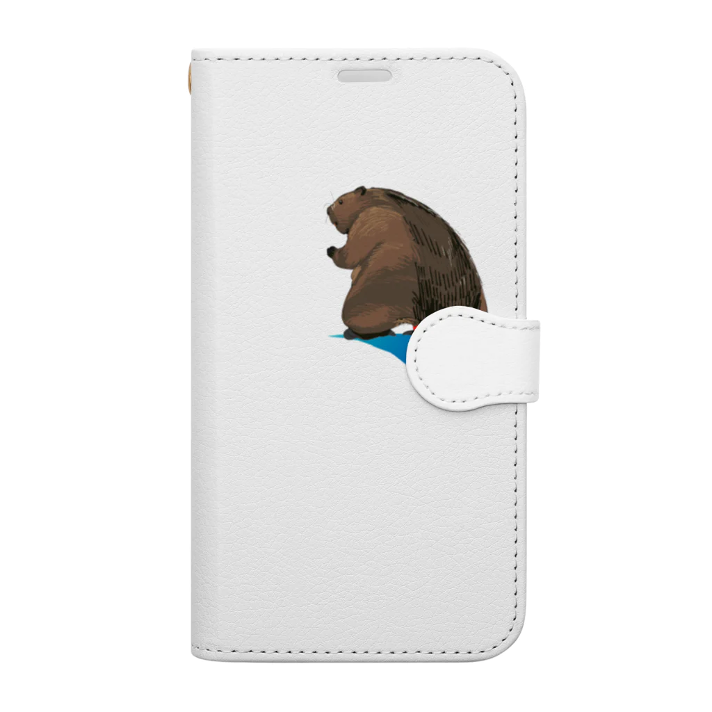 もちもちビーバーのアメリカビーバー Book-Style Smartphone Case