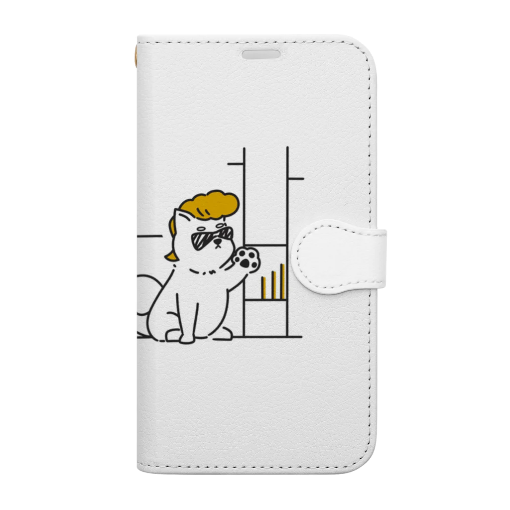 REO-REOのワンキー犬 Book-Style Smartphone Case